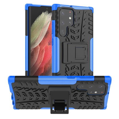 Tire Texture TPU + PC Phone Case with Holder, For Xiaomi Mi 11T, For Nokia G300, For Samsung Galaxy S22 Ultra 5G, For Samsung Galaxy M52 5G