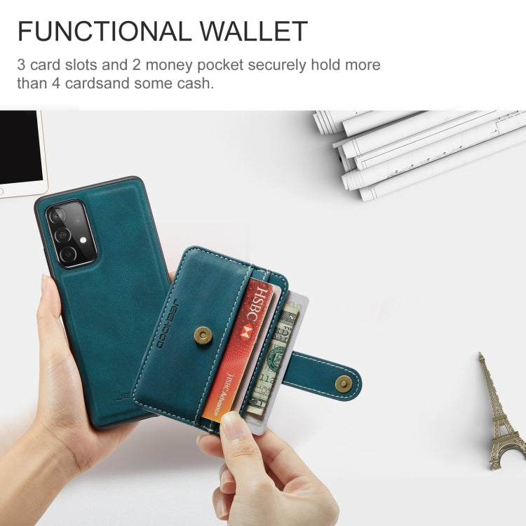 JEEHOOD RFID Blocking Anti-Theft Magnetic PU + TPU Phone Case with Card Slot, For Samsung Galaxy A32 5G, For Samsung Galaxy A12 5G, For Samsung Galaxy A22 5G, For Samsung Galaxy A52 5G / 4G, For Samsung Galaxy A72 5G / 4G, For Samsung Galaxy A71 5G    ...