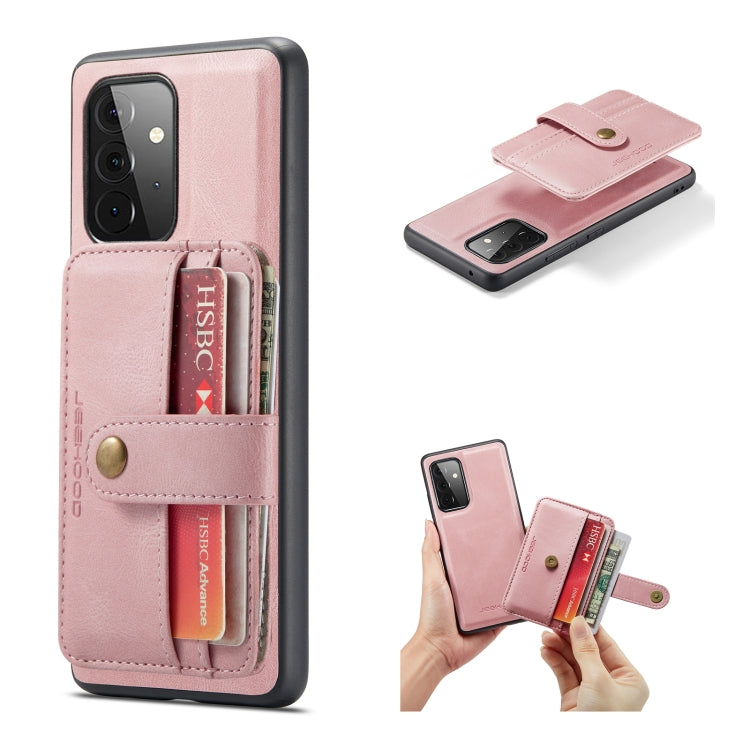 JEEHOOD RFID Blocking Anti-Theft Magnetic PU + TPU Phone Case with Card Slot, For Samsung Galaxy A32 5G, For Samsung Galaxy A12 5G, For Samsung Galaxy A22 5G, For Samsung Galaxy A52 5G / 4G, For Samsung Galaxy A72 5G / 4G, For Samsung Galaxy A71 5G    ...
