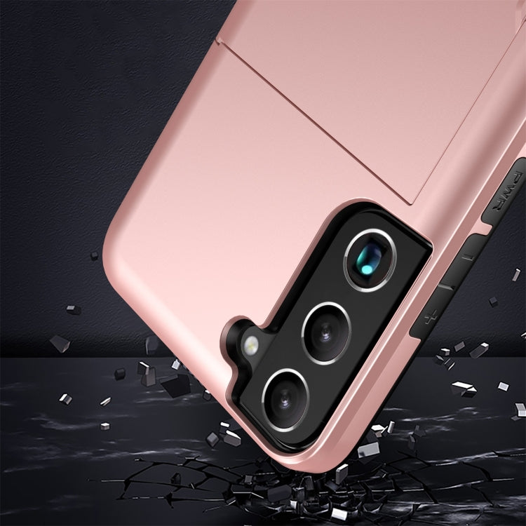 Shockproof Armor Phone Case with Card Slot, For Samsung Galaxy S22 5G, For Samsung Galaxy S22+ 5G, For Samsung Galaxy S22 Ultra 5G