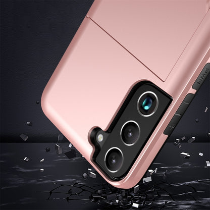 Shockproof Armor Phone Case with Card Slot, For Samsung Galaxy S22 5G, For Samsung Galaxy S22+ 5G, For Samsung Galaxy S22 Ultra 5G