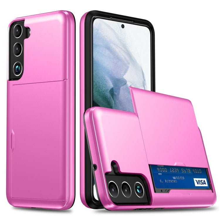 Shockproof Armor Phone Case with Card Slot, For Samsung Galaxy S22 5G, For Samsung Galaxy S22+ 5G, For Samsung Galaxy S22 Ultra 5G