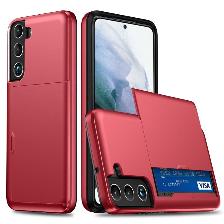 Shockproof Armor Phone Case with Card Slot, For Samsung Galaxy S22 5G, For Samsung Galaxy S22+ 5G, For Samsung Galaxy S22 Ultra 5G