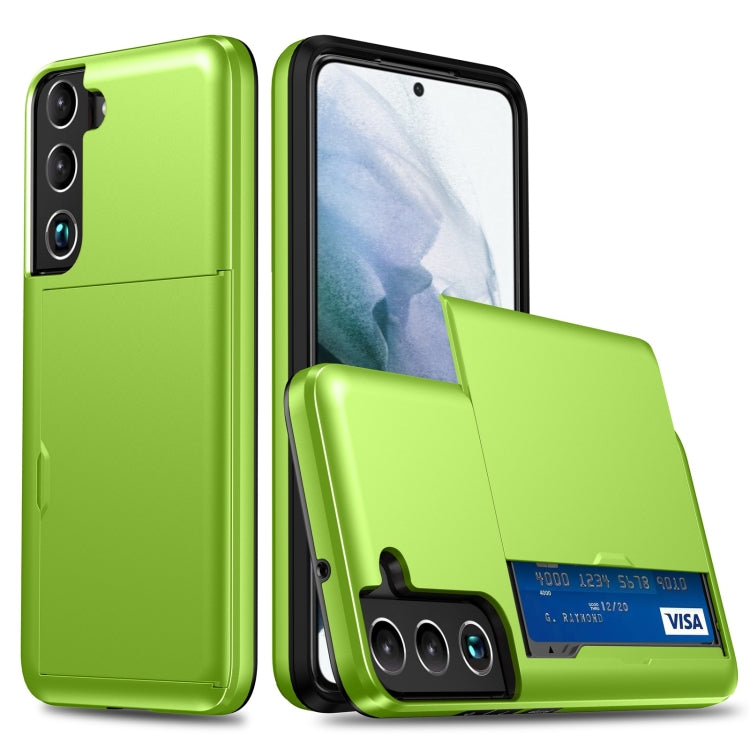 Shockproof Armor Phone Case with Card Slot, For Samsung Galaxy S22 5G, For Samsung Galaxy S22+ 5G, For Samsung Galaxy S22 Ultra 5G