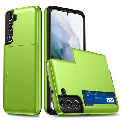 Shockproof Armor Phone Case with Card Slot, For Samsung Galaxy S22 5G, For Samsung Galaxy S22+ 5G, For Samsung Galaxy S22 Ultra 5G