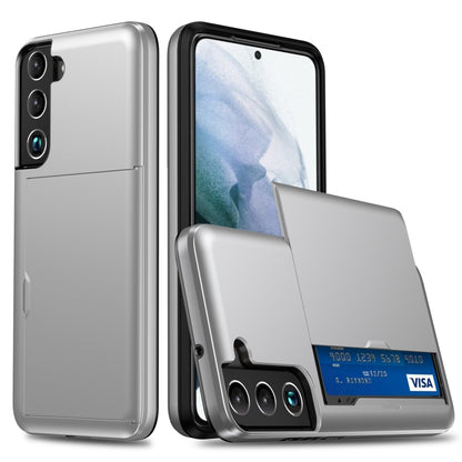 Shockproof Armor Phone Case with Card Slot, For Samsung Galaxy S22 5G, For Samsung Galaxy S22+ 5G, For Samsung Galaxy S22 Ultra 5G