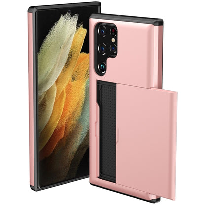 Shockproof Armor Phone Case with Card Slot, For Samsung Galaxy S22 5G, For Samsung Galaxy S22+ 5G, For Samsung Galaxy S22 Ultra 5G