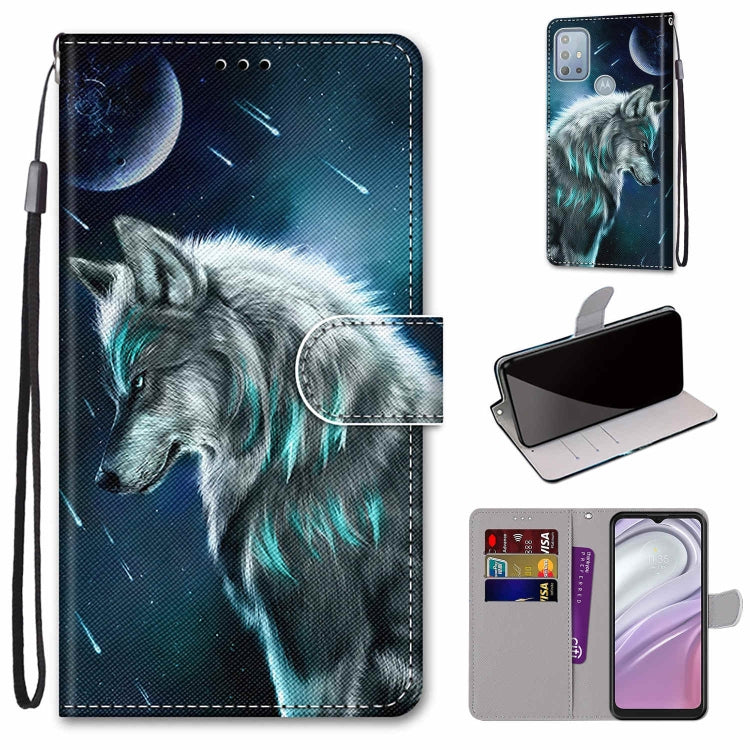 Coloured Drawing Cross Texture Horizontal Flip Leather Phone Case with Holder & Card Slots & Wallet & Lanyard, For Motorola Moto G10/G20/G30, For Xiaomi Redmi Note 11