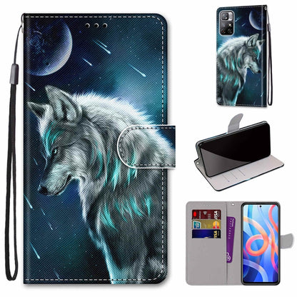 Coloured Drawing Cross Texture Horizontal Flip Leather Phone Case with Holder & Card Slots & Wallet & Lanyard, For Motorola Moto G10/G20/G30, For Xiaomi Redmi Note 11