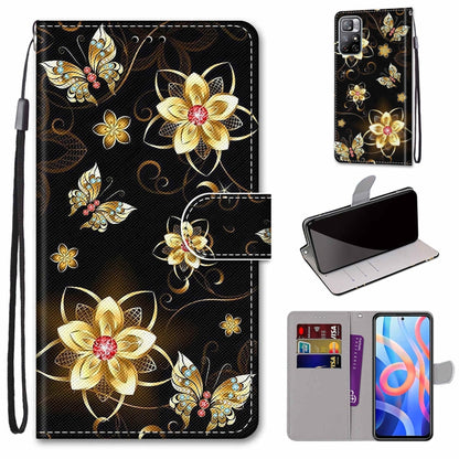 Coloured Drawing Cross Texture Horizontal Flip Leather Phone Case with Holder & Card Slots & Wallet & Lanyard, For Motorola Moto G10/G20/G30, For Xiaomi Redmi Note 11