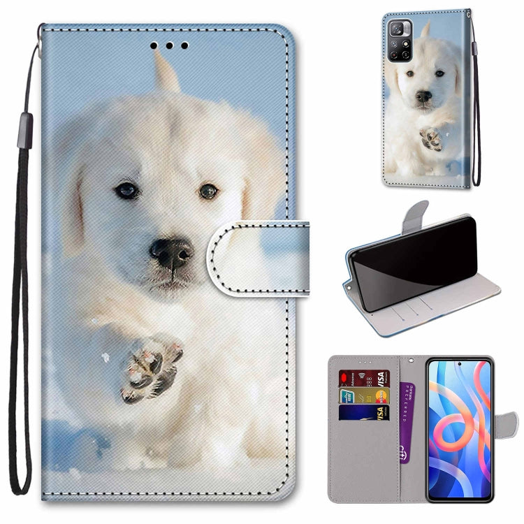 Coloured Drawing Cross Texture Horizontal Flip Leather Phone Case with Holder & Card Slots & Wallet & Lanyard, For Motorola Moto G10/G20/G30, For Xiaomi Redmi Note 11