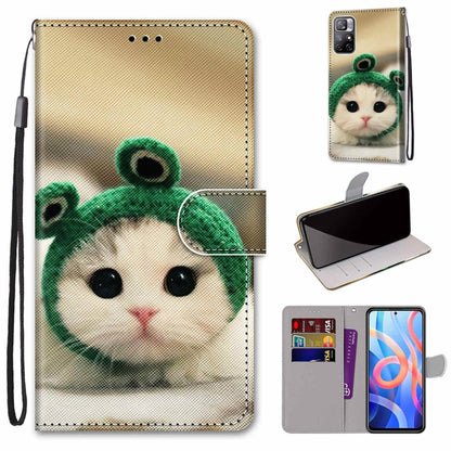 Coloured Drawing Cross Texture Horizontal Flip Leather Phone Case with Holder & Card Slots & Wallet & Lanyard, For Motorola Moto G10/G20/G30, For Xiaomi Redmi Note 11