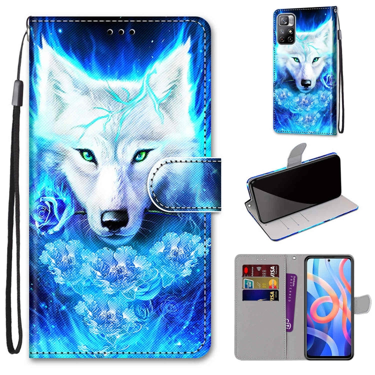Coloured Drawing Cross Texture Horizontal Flip Leather Phone Case with Holder & Card Slots & Wallet & Lanyard, For Motorola Moto G10/G20/G30, For Xiaomi Redmi Note 11