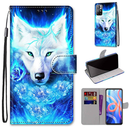 Coloured Drawing Cross Texture Horizontal Flip Leather Phone Case with Holder & Card Slots & Wallet & Lanyard, For Motorola Moto G10/G20/G30, For Xiaomi Redmi Note 11