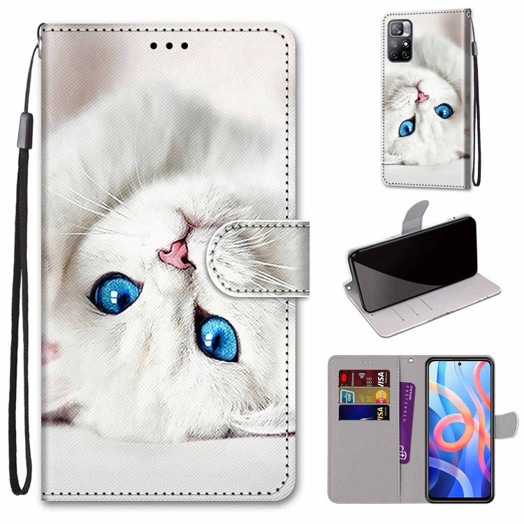Coloured Drawing Cross Texture Horizontal Flip Leather Phone Case with Holder & Card Slots & Wallet & Lanyard, For Motorola Moto G10/G20/G30, For Xiaomi Redmi Note 11