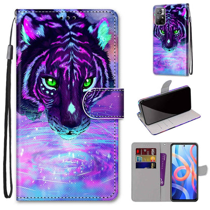 Coloured Drawing Cross Texture Horizontal Flip Leather Phone Case with Holder & Card Slots & Wallet & Lanyard, For Motorola Moto G10/G20/G30, For Xiaomi Redmi Note 11