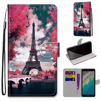 Coloured Drawing Cross Texture Horizontal Flip Leather Phone Case with Holder & Card Slots & Wallet & Lanyard, For Xiaomi Redmi Note 11 Pro/11 Pro+, For Nokia C01 Plus