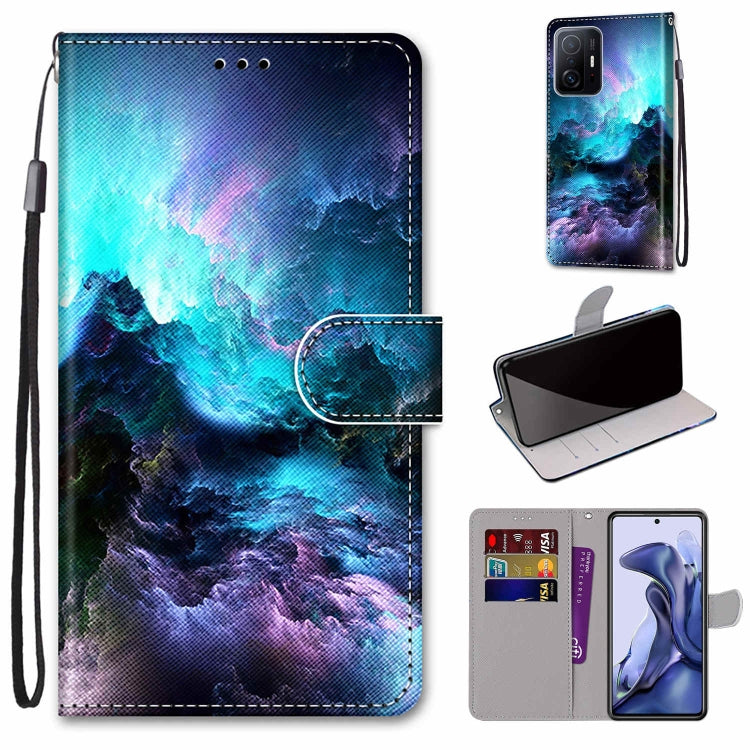 Coloured Drawing Cross Texture Horizontal Flip Leather Phone Case with Holder & Card Slots & Wallet & Lanyard, For Xiaomi 11T / 11T Pro, For Samsung Galaxy A03 Core