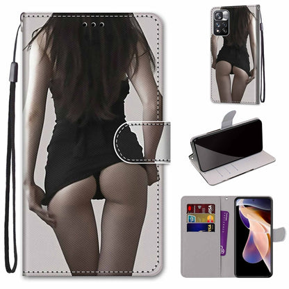 Coloured Drawing Cross Texture Horizontal Flip PU Phone Leather Case with Holder & Card Slots & Wallet & Lanyard(Colorful Layer, For Xiaomi Redmi Note 11 Pro / 11 Pro+ Global, For Xiaomi Mi 11T / 11T Pro
