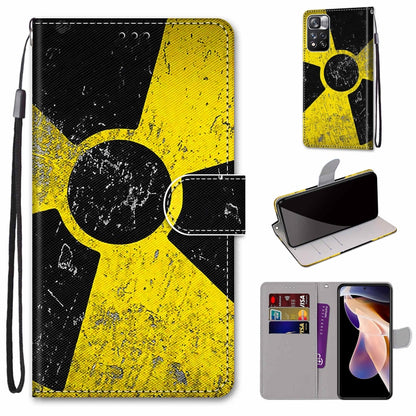 Coloured Drawing Cross Texture Horizontal Flip PU Phone Leather Case with Holder & Card Slots & Wallet & Lanyard(Colorful Layer, For Xiaomi Redmi Note 11 Pro / 11 Pro+ Global, For Xiaomi Mi 11T / 11T Pro