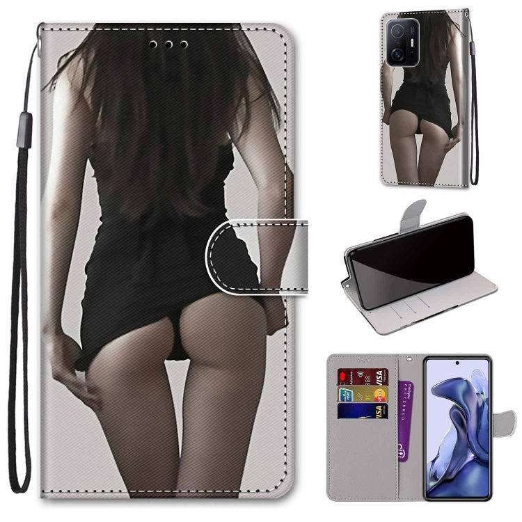Coloured Drawing Cross Texture Horizontal Flip PU Phone Leather Case with Holder & Card Slots & Wallet & Lanyard(Colorful Layer, For Xiaomi Redmi Note 11 Pro / 11 Pro+ Global, For Xiaomi Mi 11T / 11T Pro