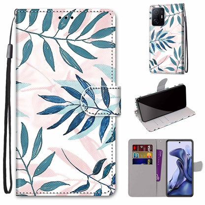 Coloured Drawing Cross Texture Horizontal Flip PU Phone Leather Case with Holder & Card Slots & Wallet & Lanyard(Colorful Layer, For Xiaomi Redmi Note 11 Pro / 11 Pro+ Global, For Xiaomi Mi 11T / 11T Pro