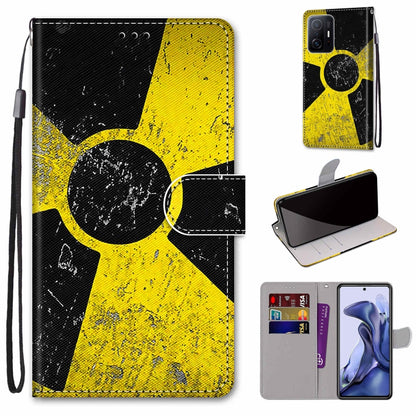 Coloured Drawing Cross Texture Horizontal Flip PU Phone Leather Case with Holder & Card Slots & Wallet & Lanyard(Colorful Layer, For Xiaomi Redmi Note 11 Pro / 11 Pro+ Global, For Xiaomi Mi 11T / 11T Pro