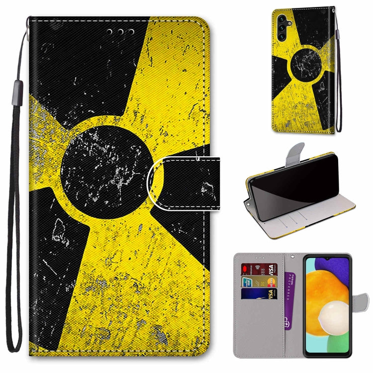 Coloured Drawing Cross Texture Horizontal Flip PU Phone Leather Case with Holder & Card Slots & Wallet & Lanyard(Colorful Layer, For Samsung Galaxy A13 4G, For Samsung Galaxy A13 5G