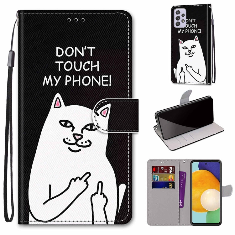 Coloured Drawing Cross Texture Horizontal Flip PU Phone Leather Case with Holder & Card Slots & Wallet & Lanyard(Colorful Layer, For Samsung Galaxy A33 5G, For Samsung Galaxy A53 5G Global