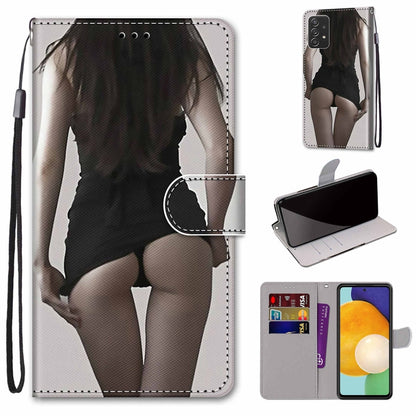 Coloured Drawing Cross Texture Horizontal Flip PU Phone Leather Case with Holder & Card Slots & Wallet & Lanyard(Colorful Layer, For Samsung Galaxy A33 5G, For Samsung Galaxy A53 5G Global