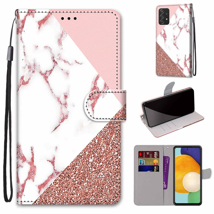 Coloured Drawing Cross Texture Horizontal Flip PU Phone Leather Case with Holder & Card Slots & Wallet & Lanyard(Colorful Layer, For Samsung Galaxy A33 5G, For Samsung Galaxy A53 5G Global
