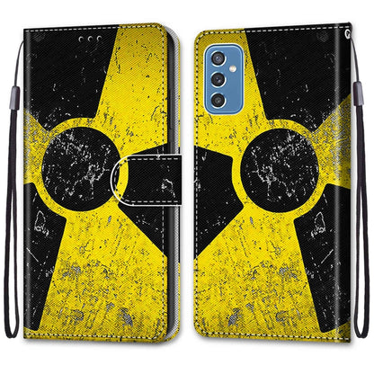 Coloured Drawing Cross Texture Horizontal Flip PU Phone Leather Case with Holder & Card Slots & Wallet & Lanyard(Colorful Layer, For Samsung Galaxy M52 5G, For Samsung Galaxy S22 5G