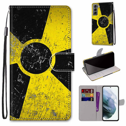 Coloured Drawing Cross Texture Horizontal Flip PU Phone Leather Case with Holder & Card Slots & Wallet & Lanyard(Colorful Layer, For Samsung Galaxy M52 5G, For Samsung Galaxy S22 5G