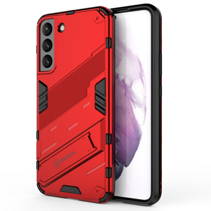 Punk Armor 2 in 1 PC + TPU Shockproof Phone Case with Invisible Holder, For Samsung Galaxy S22+ 5G, For Samsung Galaxy S22 Ultra 5G, For Samsung Galaxy S22 5G