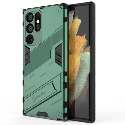 Punk Armor 2 in 1 PC + TPU Shockproof Phone Case with Invisible Holder, For Samsung Galaxy S22+ 5G, For Samsung Galaxy S22 Ultra 5G, For Samsung Galaxy S22 5G