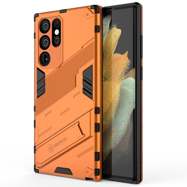 Punk Armor 2 in 1 PC + TPU Shockproof Phone Case with Invisible Holder, For Samsung Galaxy S22+ 5G, For Samsung Galaxy S22 Ultra 5G, For Samsung Galaxy S22 5G