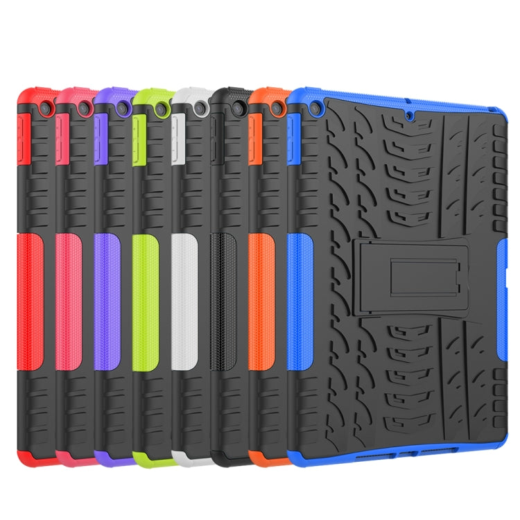 Tire Texture TPU + PC Shockproof Case with Holder, For iPad 10.2 2021 / 2020 / 2019, For Galaxy Tab S6, For Huawei MediaPad M5 Lite 8, For Amazon Kindle Fire HD 10 2019