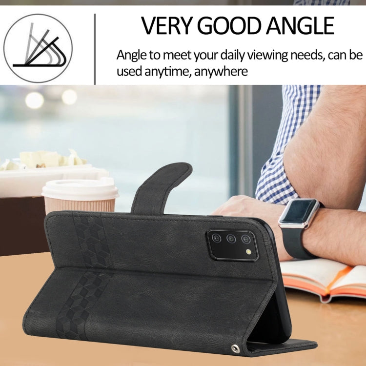 Cubic Skin Feel Flip Leather Phone Case, For Samsung Galaxy A02s 164mm, For Samsung Galaxy A02s 166mm, For Samsung Galaxy A03s 166mm, For Samsung Galaxy A10 / M10, For Samsung Galaxy A10s, For Samsung Galaxy A11, For Samsung Galaxy A12                 ...