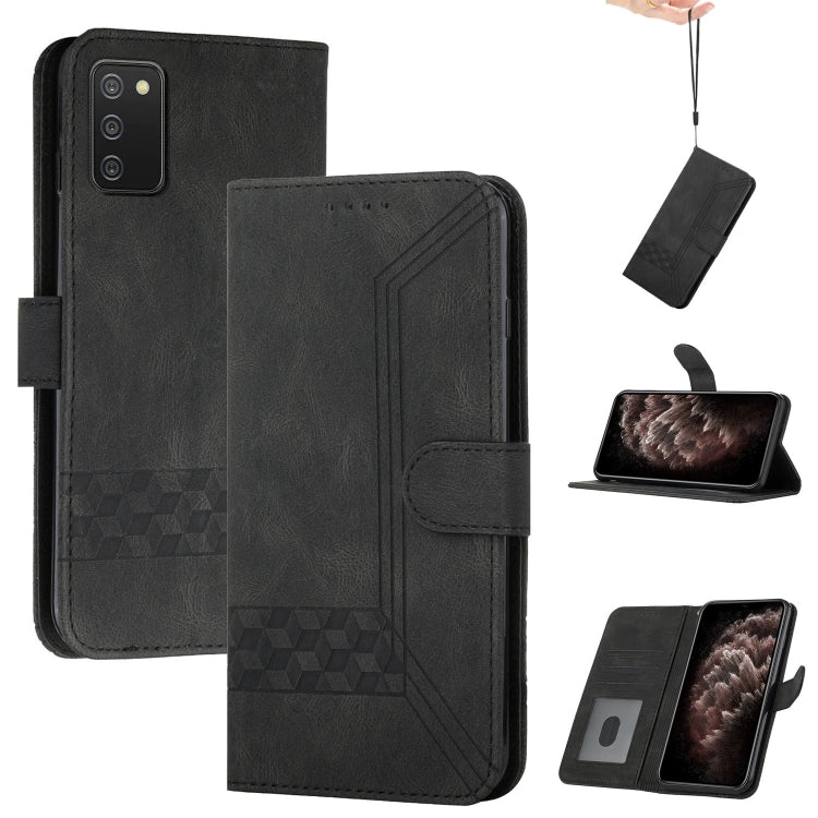 Cubic Skin Feel Flip Leather Phone Case, For Samsung Galaxy A02s 164mm, For Samsung Galaxy A02s 166mm, For Samsung Galaxy A03s 166mm, For Samsung Galaxy A10 / M10, For Samsung Galaxy A10s, For Samsung Galaxy A11, For Samsung Galaxy A12                 ...