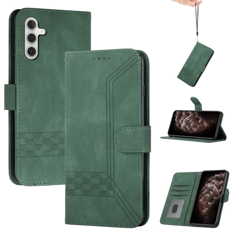Cubic Skin Feel Flip Leather Phone Case, For Samsung Galaxy A02s 164mm, For Samsung Galaxy A02s 166mm, For Samsung Galaxy A03s 166mm, For Samsung Galaxy A10 / M10, For Samsung Galaxy A10s, For Samsung Galaxy A11, For Samsung Galaxy A12                 ...