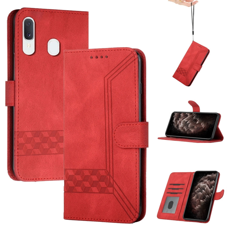 Cubic Skin Feel Flip Leather Phone Case, For Samsung Galaxy A02s 164mm, For Samsung Galaxy A02s 166mm, For Samsung Galaxy A03s 166mm, For Samsung Galaxy A10 / M10, For Samsung Galaxy A10s, For Samsung Galaxy A11, For Samsung Galaxy A12                 ...