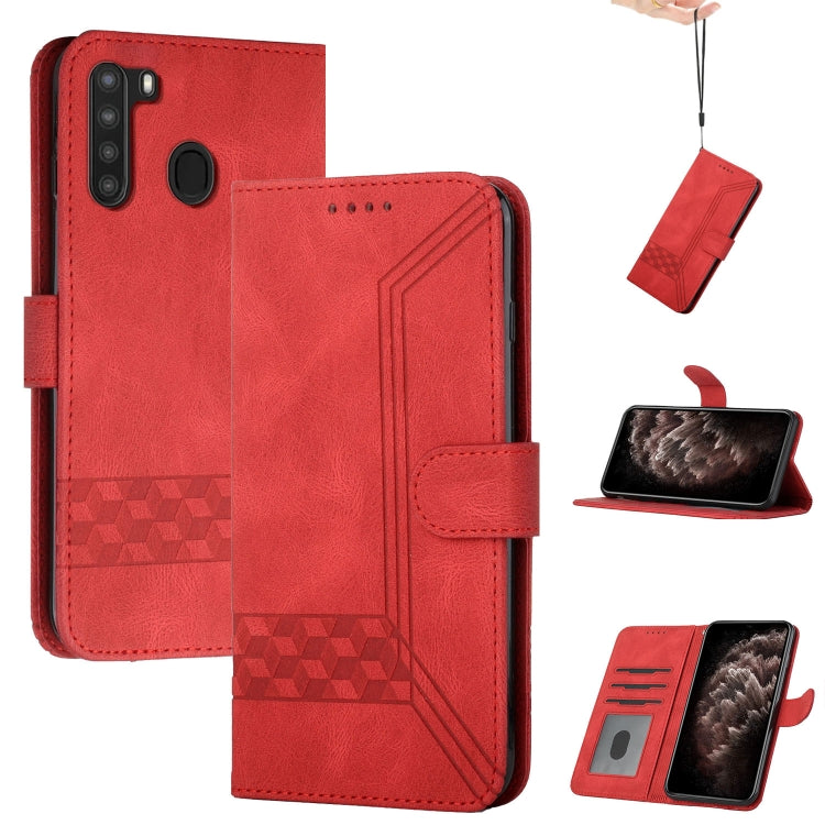 Cubic Skin Feel Flip Leather Phone Case, For Samsung Galaxy A20s, For Samsung Galaxy A21s, For Samsung Galaxy A21 EU Version, For Samsung Galaxy A22 4G, For Samsung Galaxy A22 5G, For Samsung Galaxy A30 / A20, For Samsung Galaxy A31                    ...