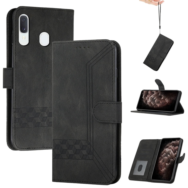 Cubic Skin Feel Flip Leather Phone Case, For Samsung Galaxy A40, For Samsung Galaxy A41, For Samsung Galaxy A42 5G, For Samsung Galaxy A50, For Samsung Galaxy A51, For Samsung Galaxy A51 5G, For Samsung Galaxy A52 5G, For Samsung Galaxy A71            ...