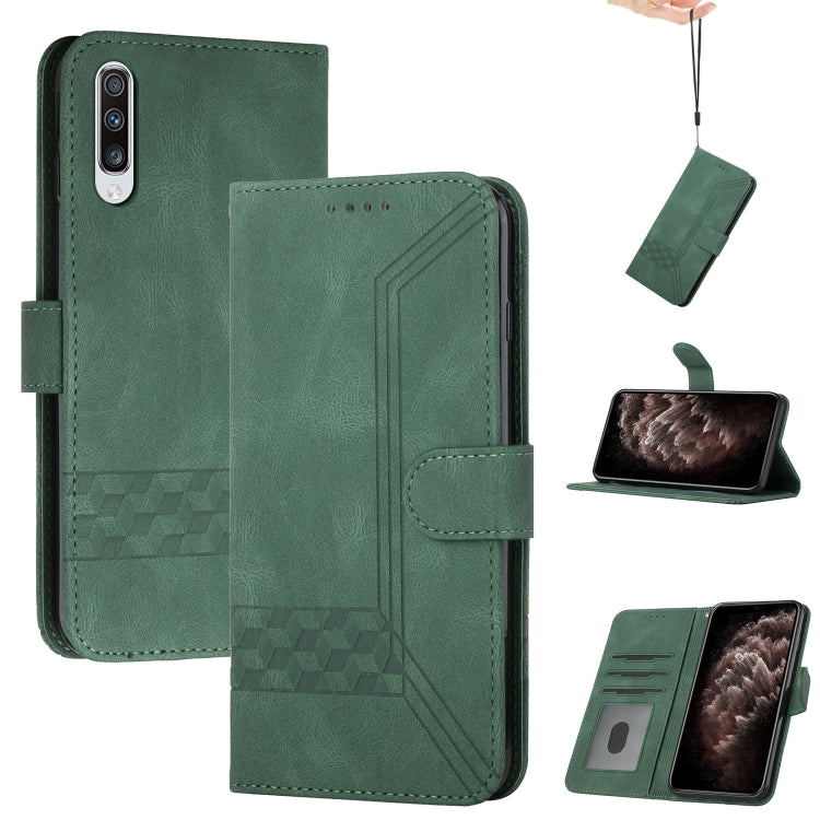 Cubic Skin Feel Flip Leather Phone Case, For Samsung Galaxy A40, For Samsung Galaxy A41, For Samsung Galaxy A42 5G, For Samsung Galaxy A50, For Samsung Galaxy A51, For Samsung Galaxy A51 5G, For Samsung Galaxy A52 5G, For Samsung Galaxy A71            ...