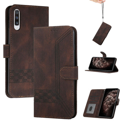 Cubic Skin Feel Flip Leather Phone Case, For Samsung Galaxy A40, For Samsung Galaxy A41, For Samsung Galaxy A42 5G, For Samsung Galaxy A50, For Samsung Galaxy A51, For Samsung Galaxy A51 5G, For Samsung Galaxy A52 5G, For Samsung Galaxy A71            ...