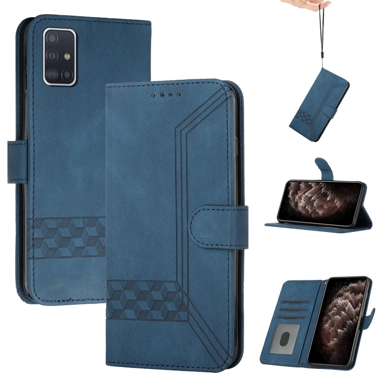 Cubic Skin Feel Flip Leather Phone Case, For Samsung Galaxy A40, For Samsung Galaxy A41, For Samsung Galaxy A42 5G, For Samsung Galaxy A50, For Samsung Galaxy A51, For Samsung Galaxy A51 5G, For Samsung Galaxy A52 5G, For Samsung Galaxy A71            ...