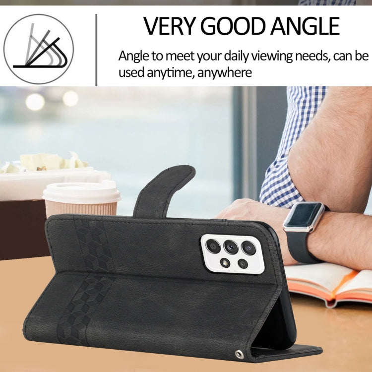 Cubic Skin Feel Flip Leather Phone Case, For Samsung Galaxy A72 5G, For Samsung Galaxy Note10, For Samsung Galaxy Note10+, For Samsung Galaxy Note20, For Samsung Galaxy Note20 Ultra, For Samsung Galaxy S10, For Samsung Galaxy S10e, For Samsung Galaxy S...