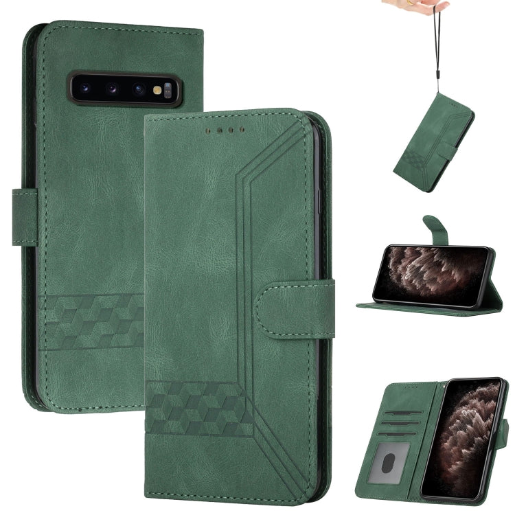 Cubic Skin Feel Flip Leather Phone Case, For Samsung Galaxy A72 5G, For Samsung Galaxy Note10, For Samsung Galaxy Note10+, For Samsung Galaxy Note20, For Samsung Galaxy Note20 Ultra, For Samsung Galaxy S10, For Samsung Galaxy S10e, For Samsung Galaxy S...