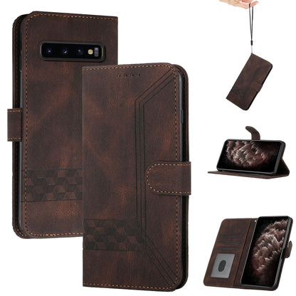 Cubic Skin Feel Flip Leather Phone Case, For Samsung Galaxy A72 5G, For Samsung Galaxy Note10, For Samsung Galaxy Note10+, For Samsung Galaxy Note20, For Samsung Galaxy Note20 Ultra, For Samsung Galaxy S10, For Samsung Galaxy S10e, For Samsung Galaxy S...
