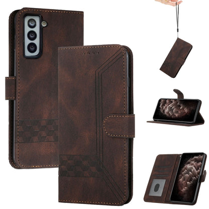 Cubic Skin Feel Flip Leather Phone Case, For Samsung Galaxy S20 FE, For Samsung Galaxy S20+, For Samsung Galaxy S20 Ultra, For Samsung Galaxy S21 5G, For Samsung Galaxy S21+ 5G, For Samsung Galaxy S21 FE 5G, For Samsung Galaxy S21 Ultra 5G             ...